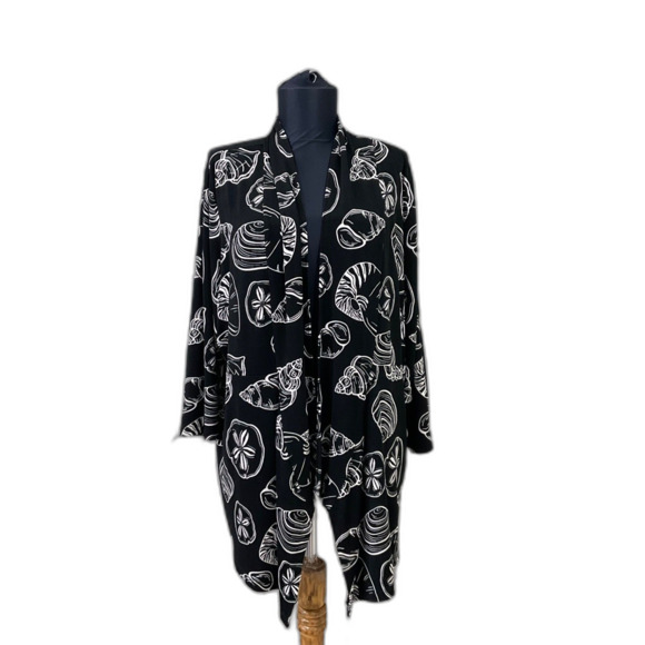 Chicos Travelers Cardigan women's 3P/US XLP petite Open Front Flowy Slinky - Picture 1 of 10